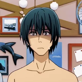 😣 Haruka Nanase Free! telegram sticker