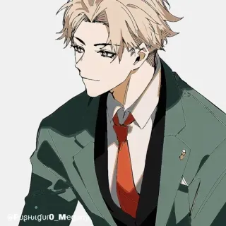 🧰 Loid Forger Spy x Family @Fushiguro_Megumi Аниме, Spy x Family, Лойд Форджер, Персонаж, Фанатское творчество, Мультфильм, Манга whatsapp sticker