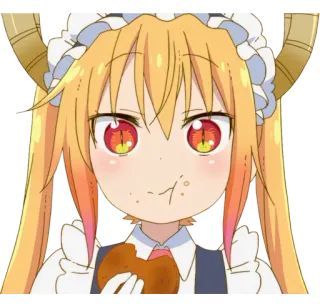 🍪 Tohru Miss Kobayashi's Dragon Maid Anime, Drago, Maid, Tohru telegram sticker