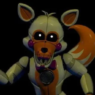 🌟 Lolbit Five Nights at Freddy's Animatrónico, Zorro, Videojuego, Terror, Lolbit, FNAF telegram sticker