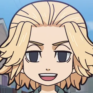 ⚜ Manjiro Sano Tokyo Revengers Anime, Manga, Charakter, Manjiro Sano, Tokyo Revengers, Blonde Haare telegram sticker