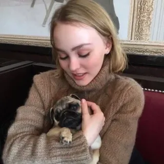 lily rose depp💋 :: @fStikBot telegram stickers