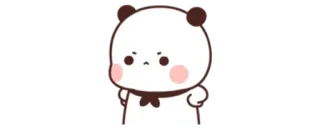 🔰 panda, cute, cartoon, animal, kawaii telegram sticker