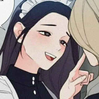 🔗 Anime, Pokojówka, Kobieta, Kreskówka, Portret telegram sticker