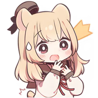 😱 치비, 애니메이션, 귀여운, 카와이, 캐릭터, 만화 telegram sticker