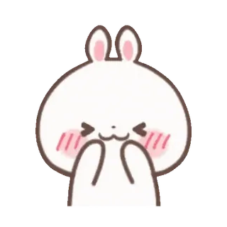 🐰 bunny, kawaii, cute, rabbit, animal, sticker telegram sticker