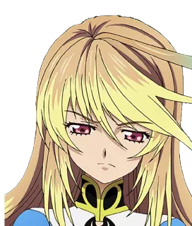 😕 Anime, Manga, Bionda, Femminile, Personaggio, Illustrazione whatsapp sticker