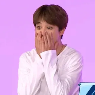 ✨ chocado, surpresa, emoção, retrato, reação, kpop telegram sticker