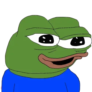 😃 Pepe the Frog Meme, Kikker, Pepe, Internetmeme telegram sticker