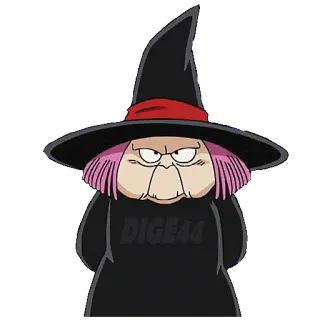 🧐 DIGE44 penyihir, kartun, penyihir, halloween, kostum whatsapp sticker