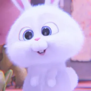 🐰 Snowball The Secret Life of Pets rabbit, cute, bunny, pet, animal, cartoon, character whatsapp sticker