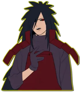 😒 Madara Uchiha Naruto Anime, Uchiha, Madara, Naruto, Nhân vật phản diện, Sticker, Manga telegram sticker