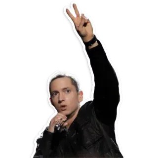 ✌️ Eminem rapper, singer, music, celebrity, eminem telegram sticker