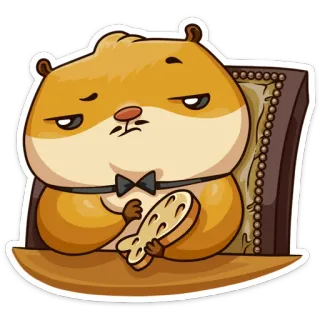 😼 hamster, mignon, animal, dessin animé, drôle, animal de compagnie, rongeur telegram sticker