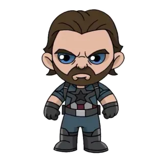😒 Bucky Barnes Bucky Barnes, Winter Soldier, Marvel, Superhero, Karakter komik telegram sticker