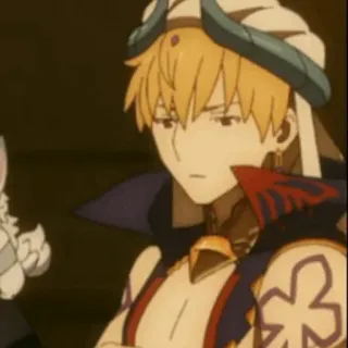 ✨ Gilgamesh anime, character, archer, king, fate telegram sticker