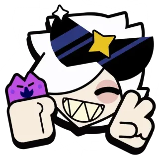 🎭 Colette Brawl Stars cartoon, character, colette, brawl stars, videogame telegram sticker
