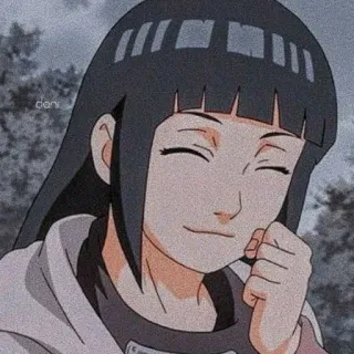 😄 Hinata Hyuga Naruto anime, naruto, hinata hyuga, cartoon, smiling, ninja telegram sticker