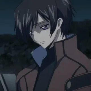 🥀 Lelouch Lamperouge Code Geass Anime, Manga, Personaggio, Lelouch, Code Geass whatsapp sticker