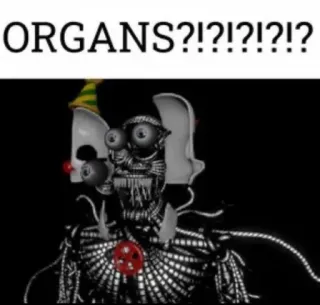 🫀 Ennard Five Nights at Freddy's ORGANS?!?!?!?!? Horor, Animatronik, Badut, Mesin, Robot telegram sticker