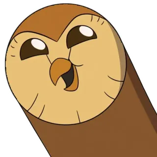 😏 Hooty The Owl House Hooty, The Owl House, kartun, burung, burung hantu, animasi telegram sticker
