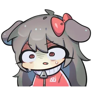 🎀 Anime, Lucu, Kawaii, Stiker, Kartun, Anjing, Gadis whatsapp sticker