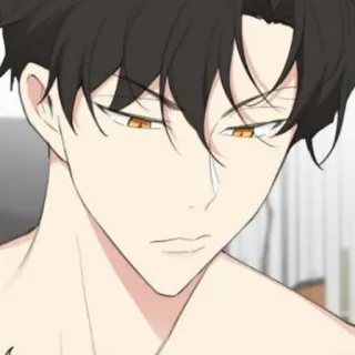 🎗 アニメ, 漫画, ポートレート, 男性, イラスト telegram sticker