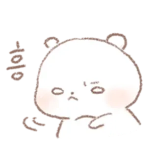🧸 niedźwiedź, kreskówka, zwierzę, słodki, wyraz telegram sticker