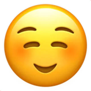 ☺ 이모지, 웃음, 행복, 홍조, 스마일리 telegram sticker
