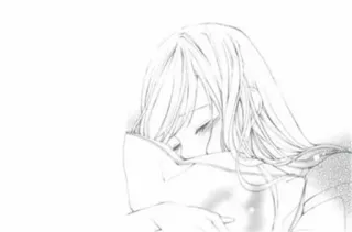 ☹ anime, girl, sad, manga, tear, crying telegram sticker