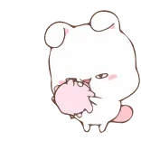 🤨 귀여운, 동물, 곰, 만화, 카와이, 스티커 telegram sticker