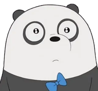 😳 Panda We Bare Bears パンダ, 漫画, クマ, ぼくらベアベアーズ telegram sticker