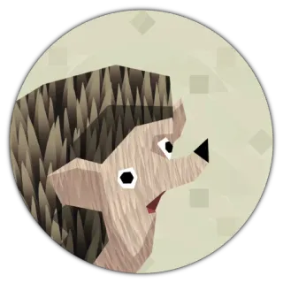 😶 hedgehog, animal, cute, nature, sticker telegram sticker
