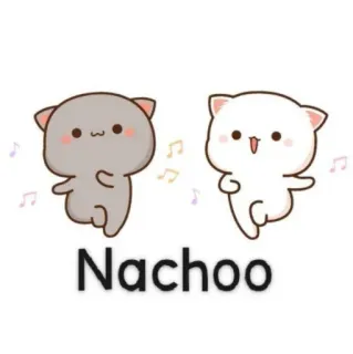 💃 Nachoo Cartoon, Süß, Tanzen, Musik, Katzen telegram sticker