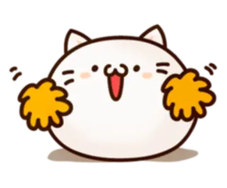 🐱 кот, милый, каваий, животное, болеем, счастливый, стикер telegram sticker