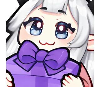💜 可爱, 动漫, 礼物, 卡通, 人物, 快乐 telegram sticker