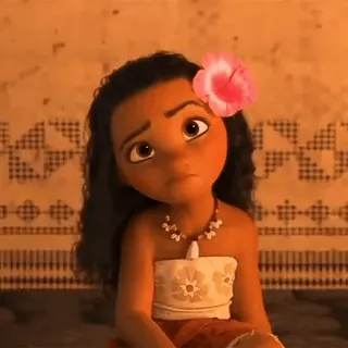 🤨 Moana アニメ, ディズニー, モアナ, 子供, 花, かわいい whatsapp sticker