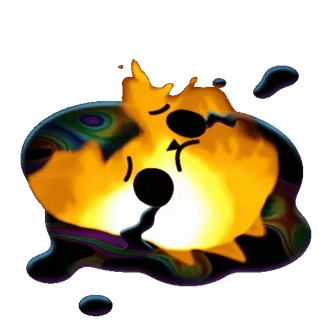 😢 斑点, 抽象, 彩色, 黏糊糊, 形状, 数字艺术, 怪异 telegram sticker