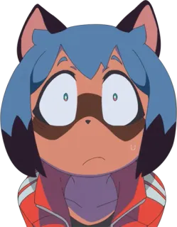 😱 Michiru Kagemori BNA Anime, BNA, Michiru Kagemori, Tanuki, Antropomorfo whatsapp sticker