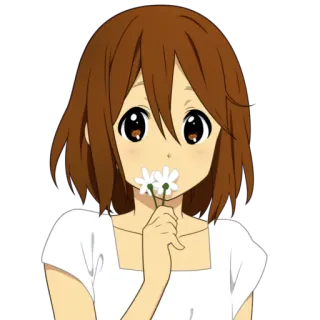 🌾 Anime, Ragazza, Cartone animato, Fiore, Personaggio whatsapp sticker