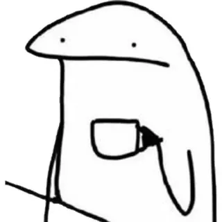 📈 florkofcows, café, meme, personagem, desenho telegram sticker
