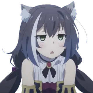 😪 Anime, Garota gato, Fofo, Mangá telegram sticker