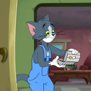 😣 Tom Tom and Jerry cat, cartoon, Tom and Jerry, animated telegram sticker