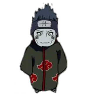🙂 Kisame Hoshigaki Naruto 动漫, 火影忍者, 鬼鲛, 晓, Q版, 角色 telegram sticker