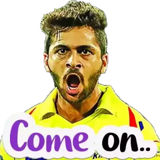 😊 Come on. Críquete, Esporte, Atleta, Celebração, Alegria whatsapp sticker