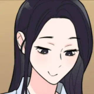 😩 dessin animé, femme, sourire, visage, expression, animé, manga telegram sticker