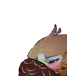 🙅‍♀️ coruja, pássaro, fofo, animal whatsapp sticker