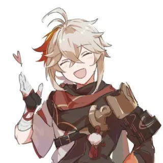 😘 Kaedehara Kazuha Genshin Impact 动漫, 原神, 枫原万叶, 角色, 游戏 telegram sticker