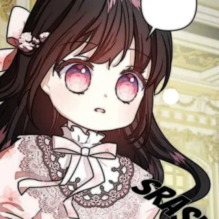 🐈‍⬛️ SRASH Anime, Ragazza, Chibi, Carino, Manga whatsapp sticker