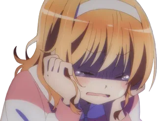 😭 menangis, anime, sedih, emosional, kesal telegram sticker